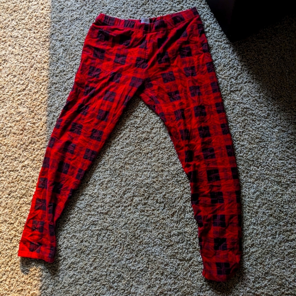 Flannel pants leggings